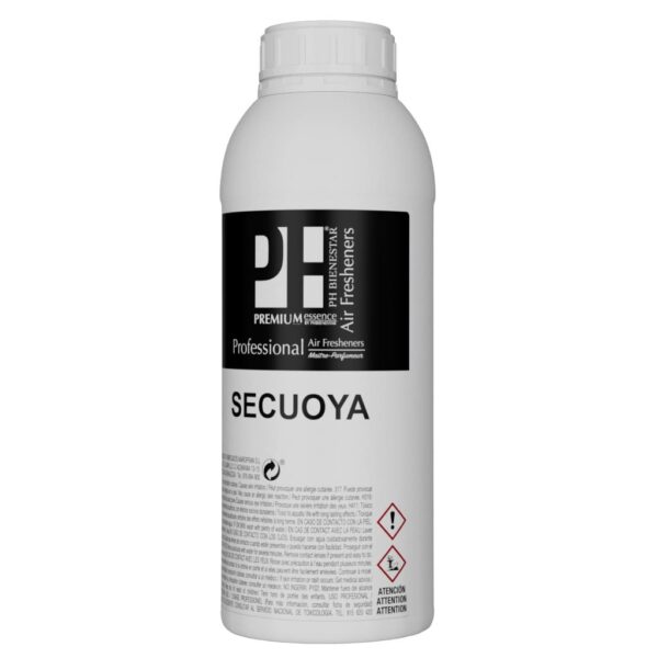 Envase de 1L de esencia para nebulización aroma a bosque de Secuoya silvestre para difusores de gran tamaño.