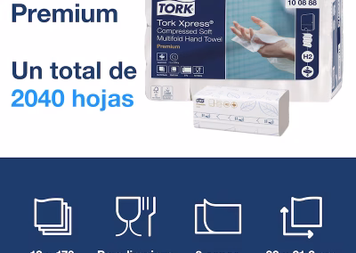 toallas entreplegadas comprimidas