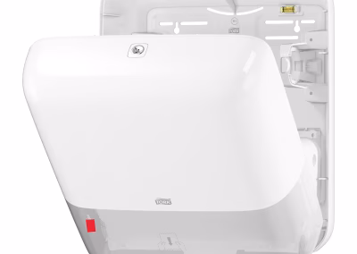 dispensador toallas rollo manual h1 abierto blanco