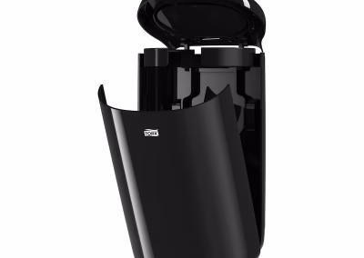 papelera 5 litros con tapa negro