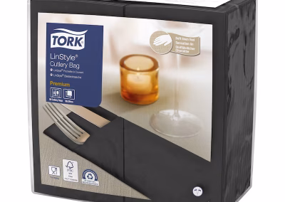 servilletas para cubiertos negras