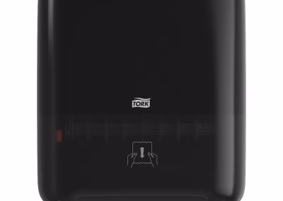 dispensador toallas rollo manual h1 negro