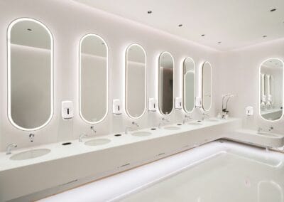 Dispensador de jabón, espuma y gel para manos para baños elegantes