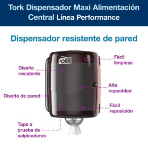 soporte pared bobina papel industrial 653008