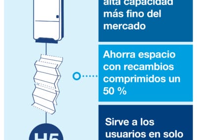 dispensador toallas en continuo