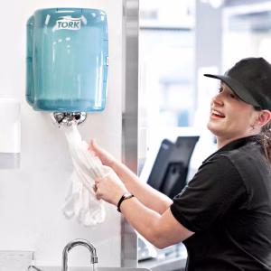 soporte pared bobina papel industrial