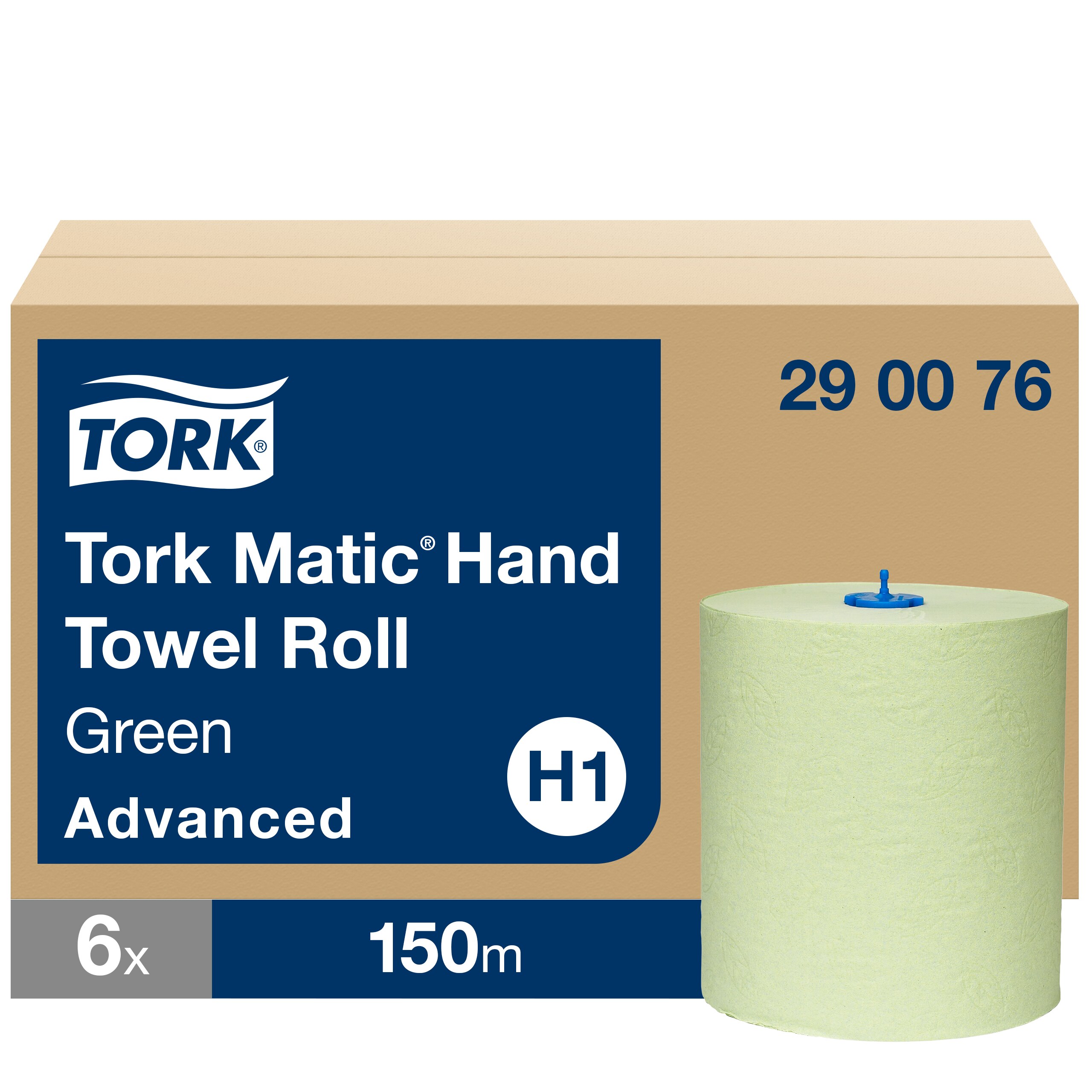 toalla de mano en rollo verde