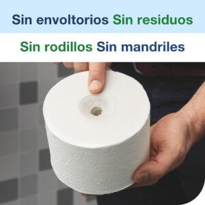 papel higienico sin mandril