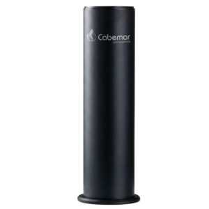 Aromatizador de diseño circular fabricado en aluminio premium con tecnología de nebulización en frío.