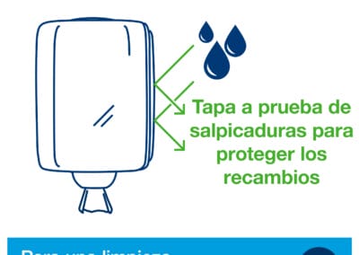 soporte pared bobina papel industrial 653008