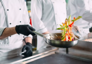 Guantes de Nitrilo negros sin polvo para restaurantes cocinas