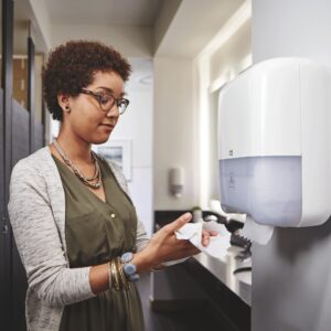 toalla de mano en rollo 2 capas