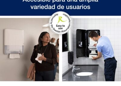 dispensador mini toallas en continuo