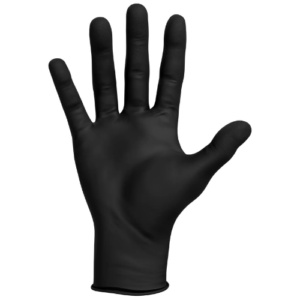 guantes de nitrilo negros desechables