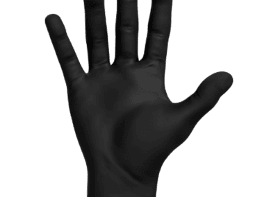 guantes de nitrilo negros desechables