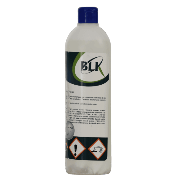 Envase de limpiador desincrustante en gel para inodoros y urinarios W.C. LUK de 750 ml para eliminar cal y sarro. Desincrustante WC Profesional