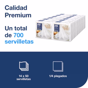 servilletas efecto tela blancas