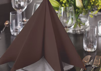 servilletas efecto tela cacao