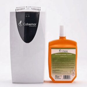 Dispensador Bacteriostatico y Ambientador para Inodoros y Urinarios CON AROMA Bacterostatico