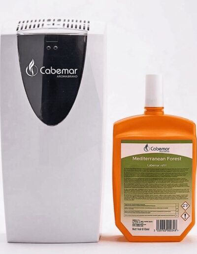 Dispensador Bacteriostatico y Ambientador para Inodoros y Urinarios CON AROMA Bacterostatico